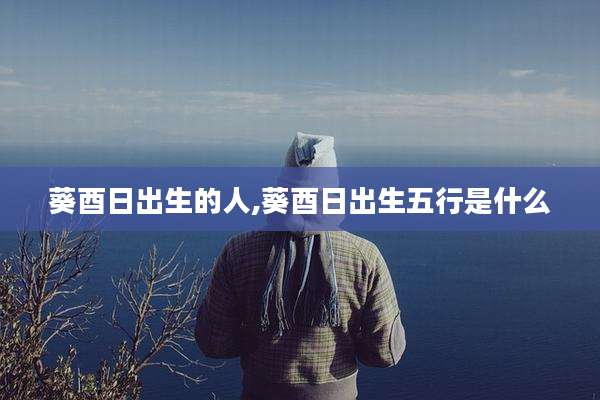葵酉日出生的人,葵酉日出生五行是什么