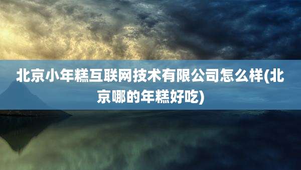 北京小年糕互联网技术有限公司怎么样(北京哪的年糕好吃)