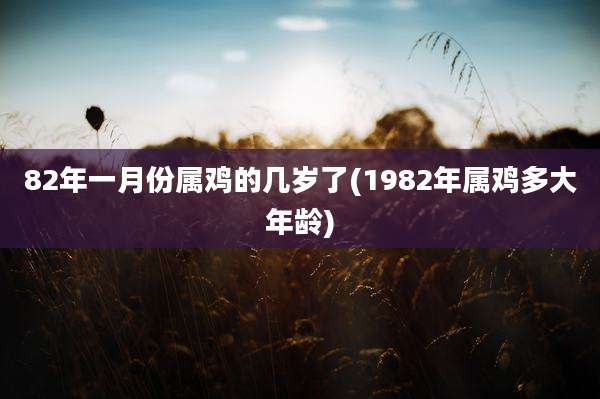 82年一月份属鸡的几岁了(1982年属鸡多大年龄)