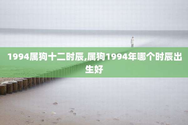1994属狗十二时辰,属狗1994年哪个时辰出生好