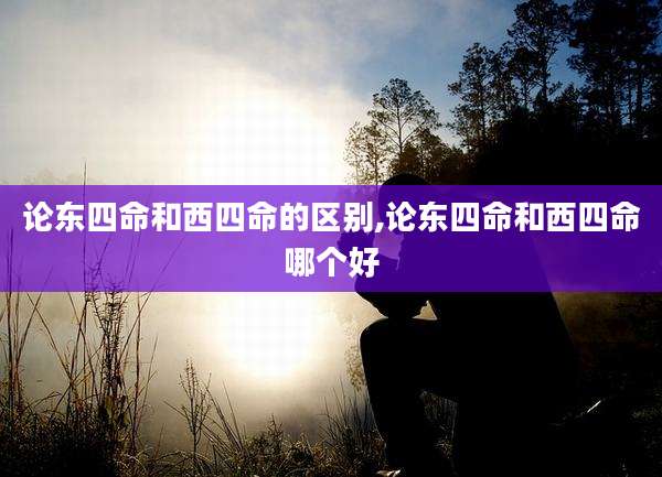 论东四命和西四命的区别,论东四命和西四命哪个好
