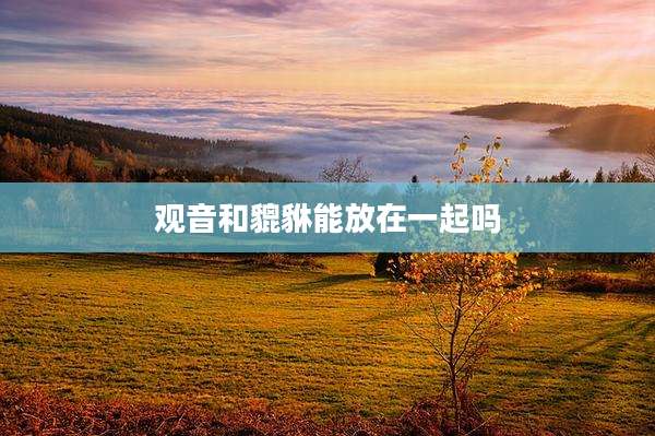 观音和貔貅能放在一起吗