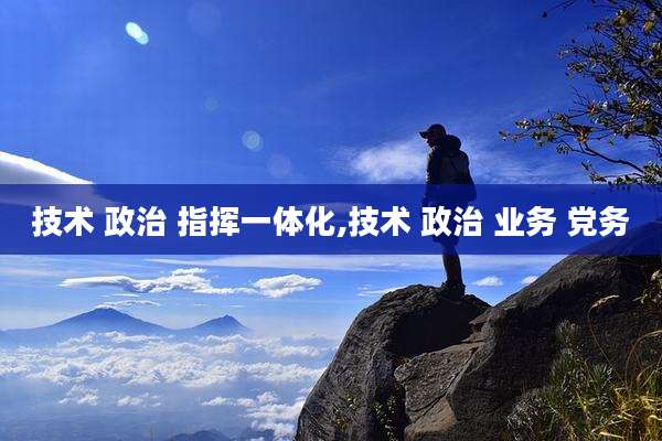 技术 政治 指挥一体化,技术 政治 业务 党务