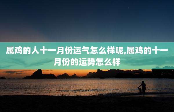 属鸡的人十一月份运气怎么样呢,属鸡的十一月份的运势怎么样