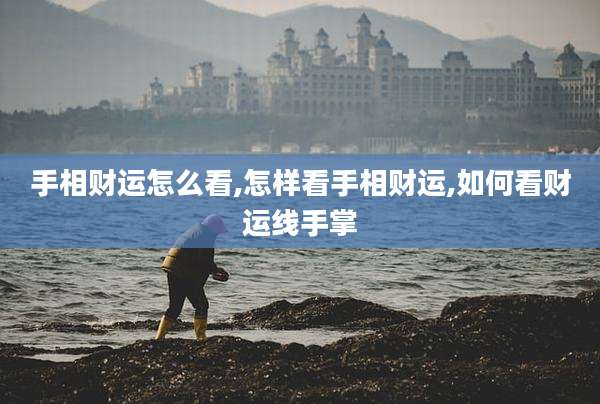 手相财运怎么看,怎样看手相财运,如何看财运线手掌