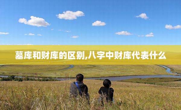 墓库和财库的区别,八字中财库代表什么