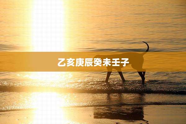 乙亥庚辰癸未壬子