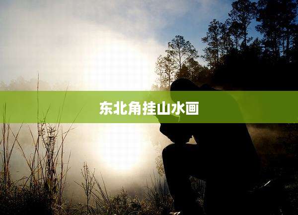 东北角挂山水画
