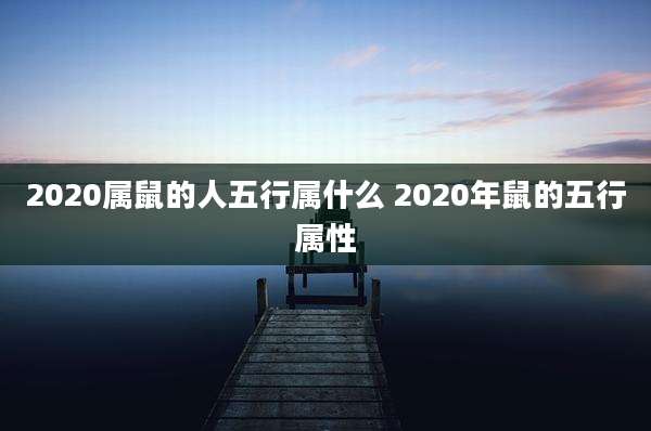 2020属鼠的人五行属什么 2020年鼠的五行属性
