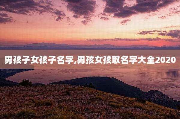 男孩子女孩子名字,男孩女孩取名字大全2020