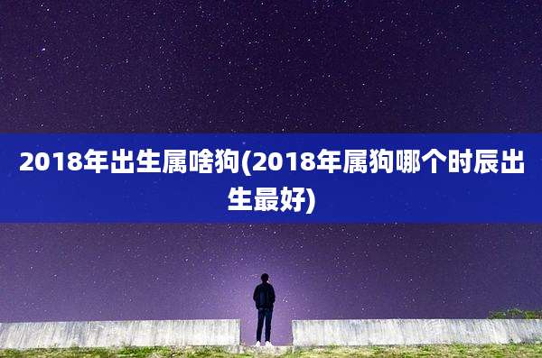 2018年出生属啥狗(2018年属狗哪个时辰出生最好)