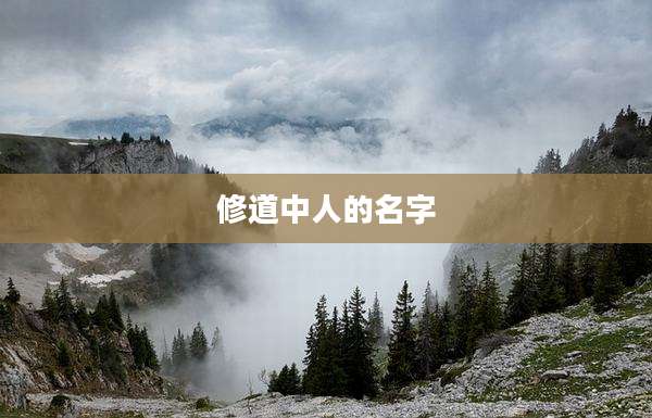 修道中人的名字