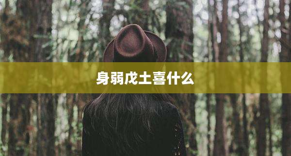 身弱戊土喜什么