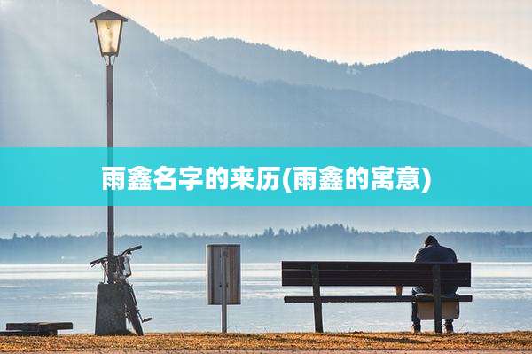 雨鑫名字的来历(雨鑫的寓意)