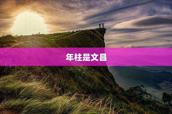 年柱是文昌