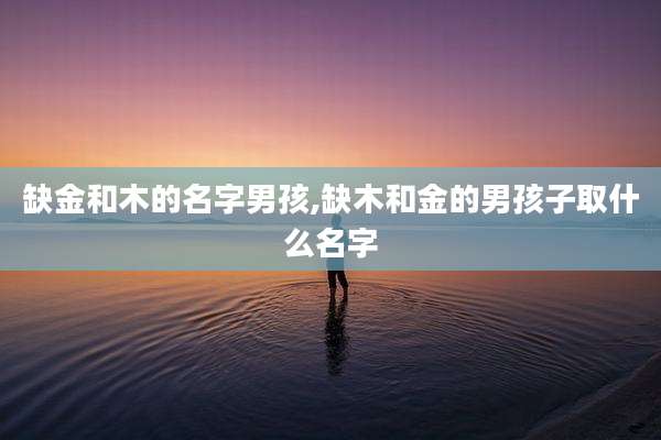 缺金和木的名字男孩,缺木和金的男孩子取什么名字