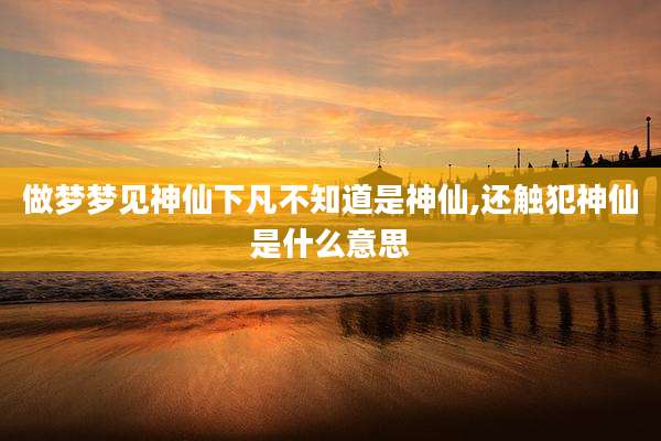 做梦梦见神仙下凡不知道是神仙,还触犯神仙是什么意思