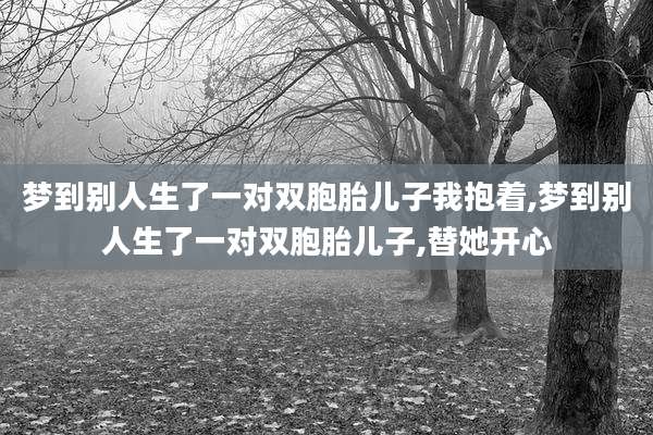 梦到别人生了一对双胞胎儿子我抱着,梦到别人生了一对双胞胎儿子,替她开心