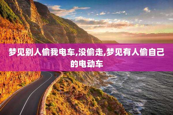 梦见别人偷我电车,没偷走,梦见有人偷自己的电动车
