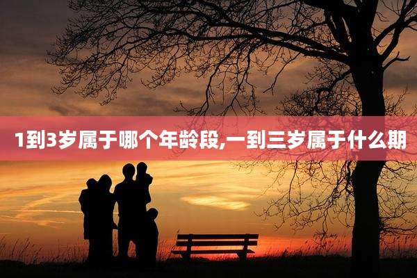 1到3岁属于哪个年龄段,一到三岁属于什么期