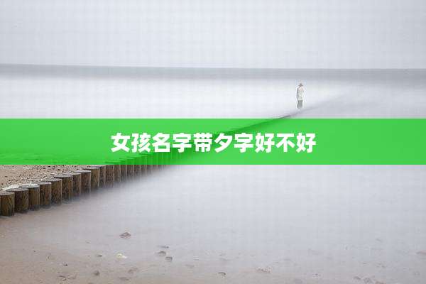 女孩名字带夕字好不好