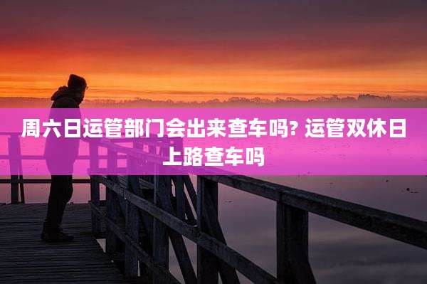 周六日运管部门会出来查车吗? 运管双休日上路查车吗