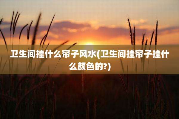 卫生间挂什么帘子风水(卫生间挂帘子挂什么颜色的?)