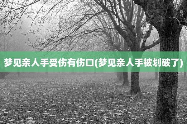 梦见亲人手受伤有伤口(梦见亲人手被划破了)