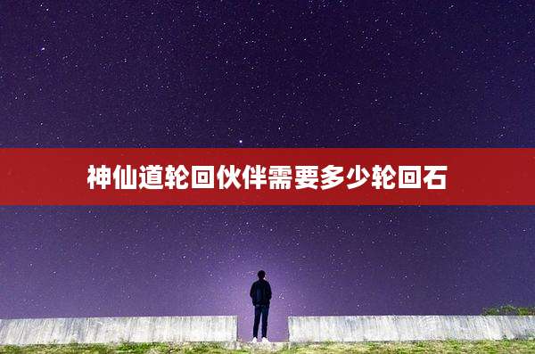 神仙道轮回伙伴需要多少轮回石