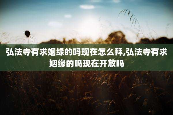弘法寺有求姻缘的吗现在怎么拜,弘法寺有求姻缘的吗现在开放吗
