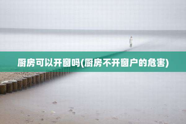 厨房可以开窗吗(厨房不开窗户的危害)