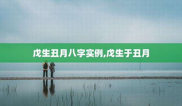 戊生丑月八字实例,戊生于丑月