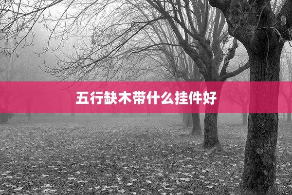 五行缺木带什么挂件好