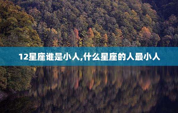 12星座谁是小人,什么星座的人最小人