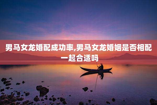 男马女龙婚配成功率,男马女龙婚姻是否相配 一起合适吗