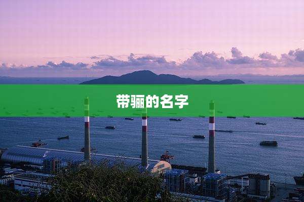 带骊的名字