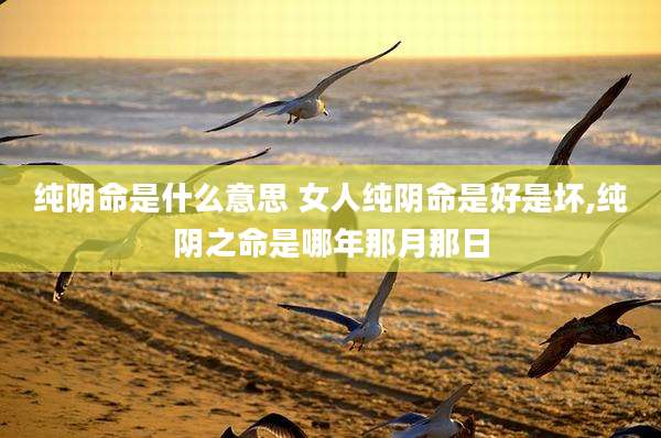 纯阴命是什么意思 女人纯阴命是好是坏,纯阴之命是哪年那月那日