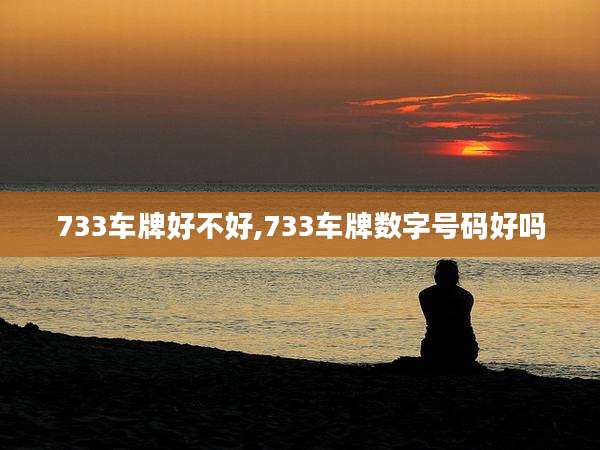 733车牌好不好,733车牌数字号码好吗