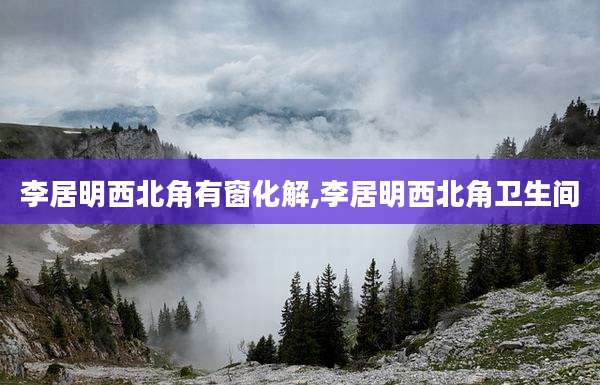 李居明西北角有窗化解,李居明西北角卫生间