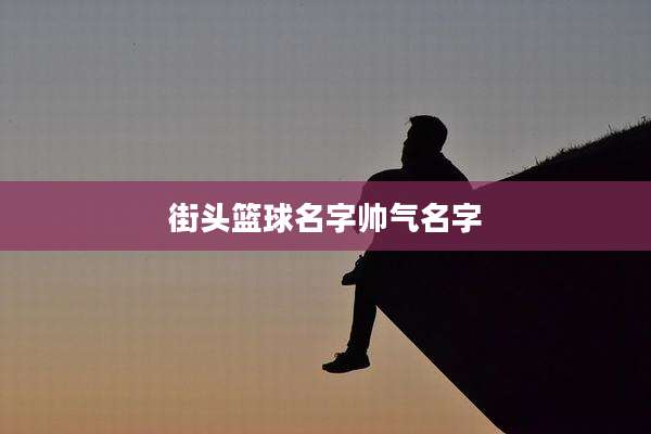 街头篮球名字帅气名字