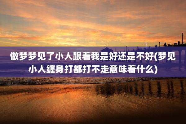 做梦梦见了小人跟着我是好还是不好(梦见小人缠身打都打不走意味着什么)