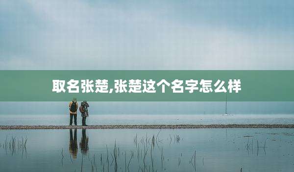 取名张楚,张楚这个名字怎么样