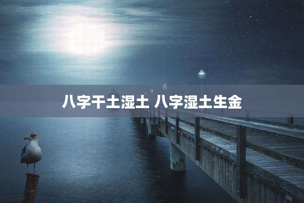 八字干土湿土 八字湿土生金