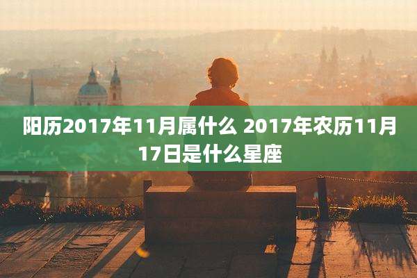 阳历2017年11月属什么 2017年农历11月17日是什么星座