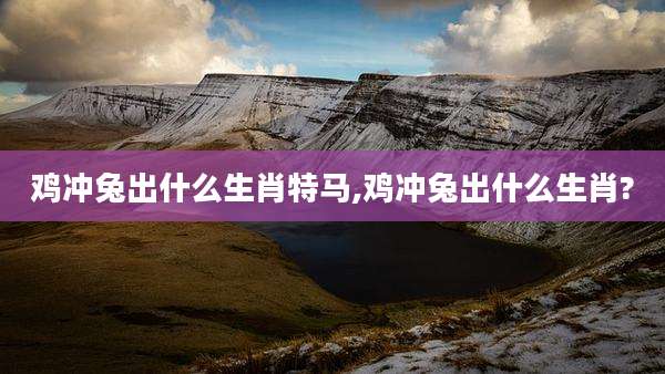 鸡冲兔出什么生肖特马,鸡冲兔出什么生肖?
