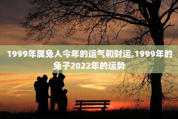 1999年属兔人今年的运气和财运,1999年的兔子2022年的运势