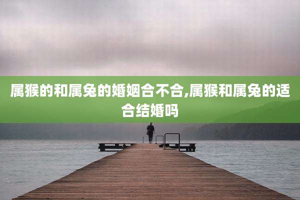属猴的和属兔的婚姻合不合,属猴和属兔的适合结婚吗