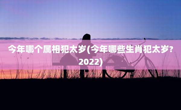今年哪个属相犯太岁(今年哪些生肖犯太岁?2022)