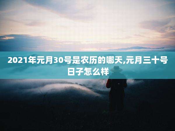 2021年元月30号是农历的哪天,元月三十号日子怎么样