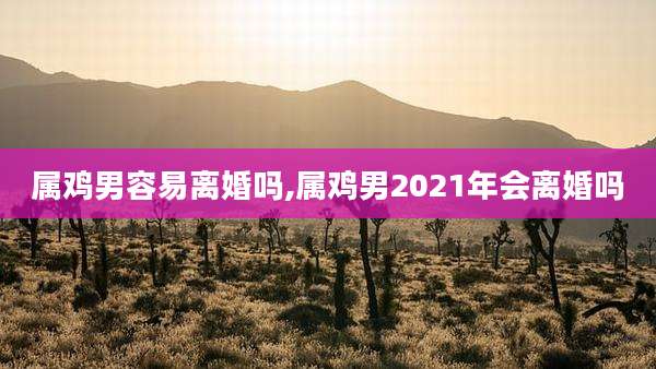 属鸡男容易离婚吗,属鸡男2021年会离婚吗
